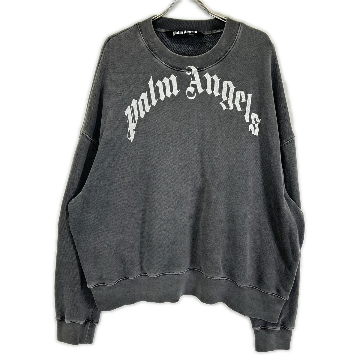 Palm Angels パームエンジェルス グレー ロゴ スウェット トレーナー トップス