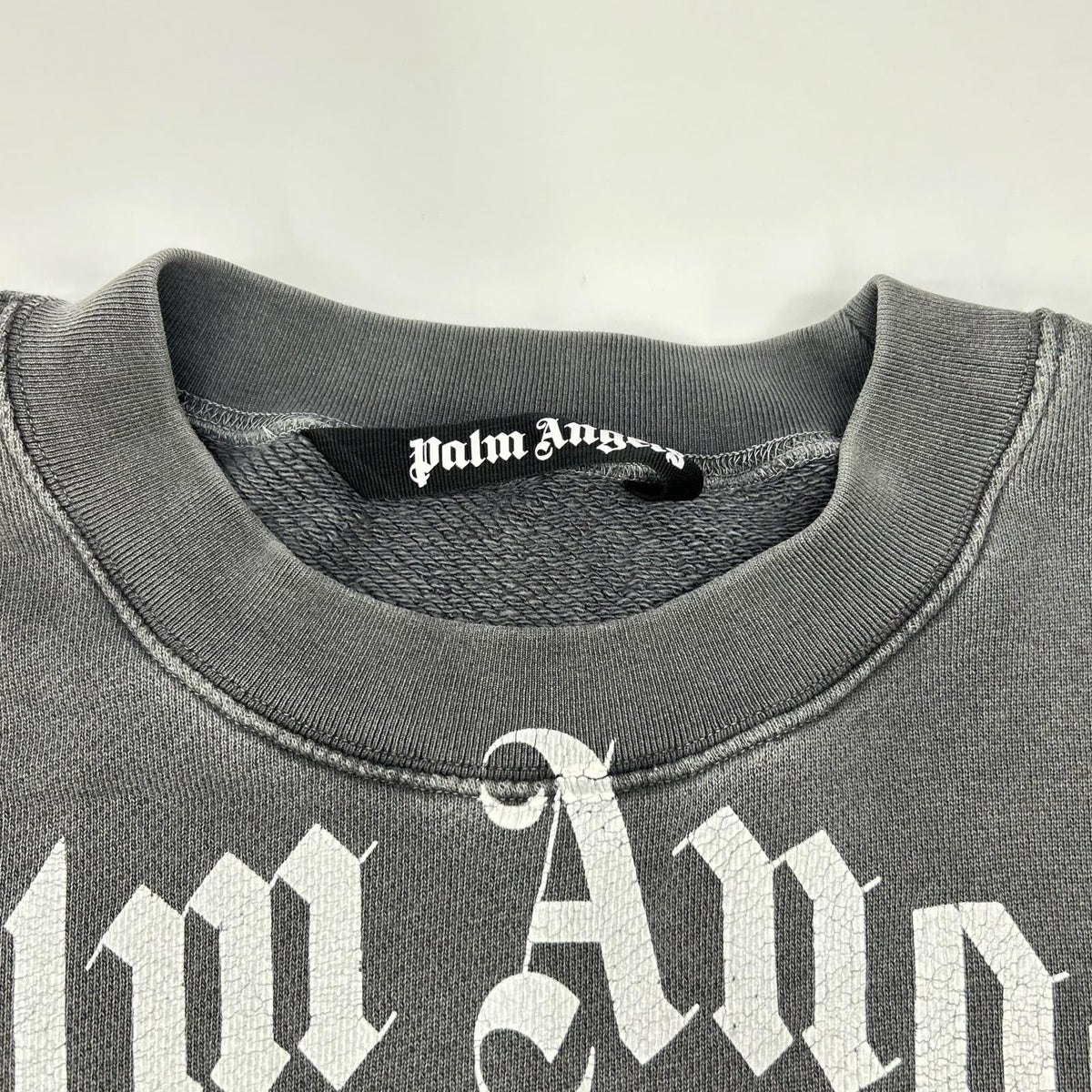 Palm Angels パームエンジェルス Gray Logo Sweatshirt Tops