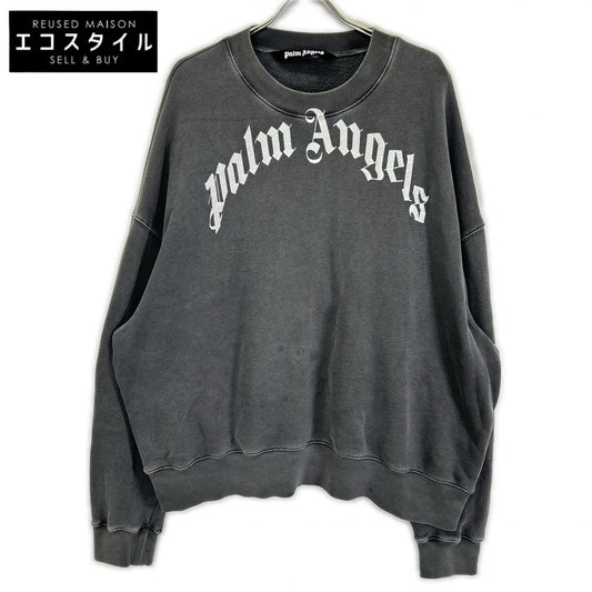 Palm Angels パームエンジェルス グレー ロゴ スウェット トレーナー トップス