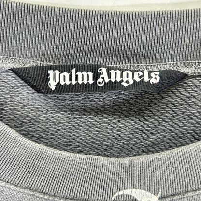 Palm Angels パームエンジェルス Gray Logo Sweatshirt Tops