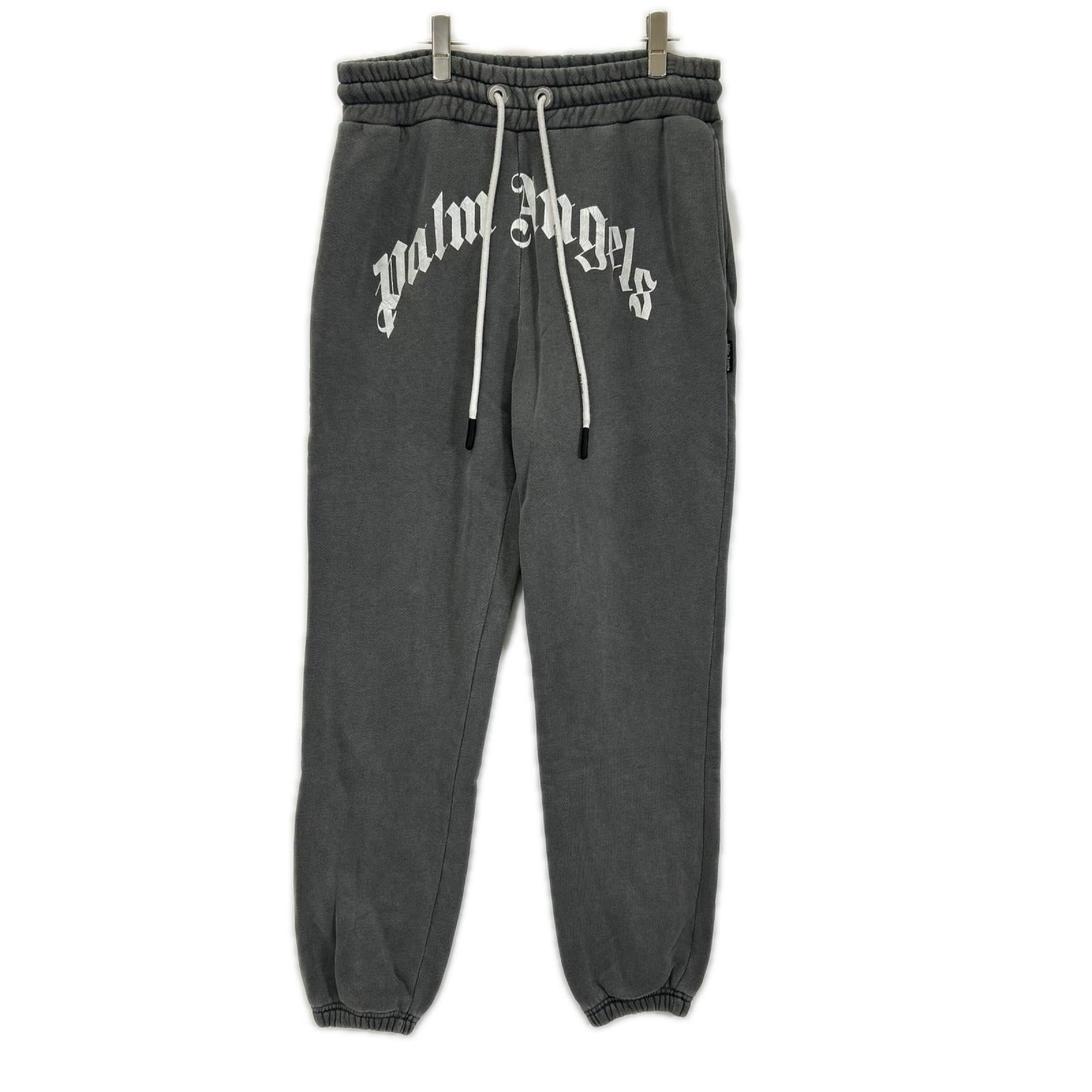 Palm Angels パームエンジェルス グレー ロゴ スウェット パンツ ボトムス