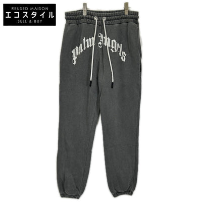 Palm Angels パームエンジェルス グレー ロゴ スウェット パンツ ボトムス