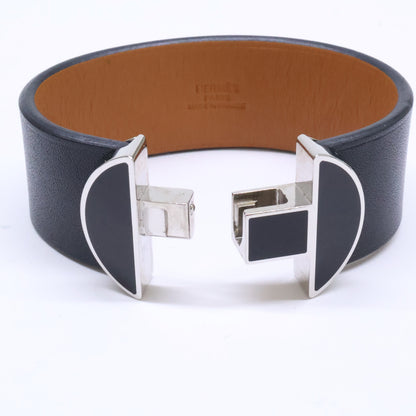HERMES エルメス D刻印 エルメス 2002 レザー バングル