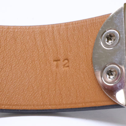 HERMES エルメス D刻印 エルメス 2002 レザー バングル