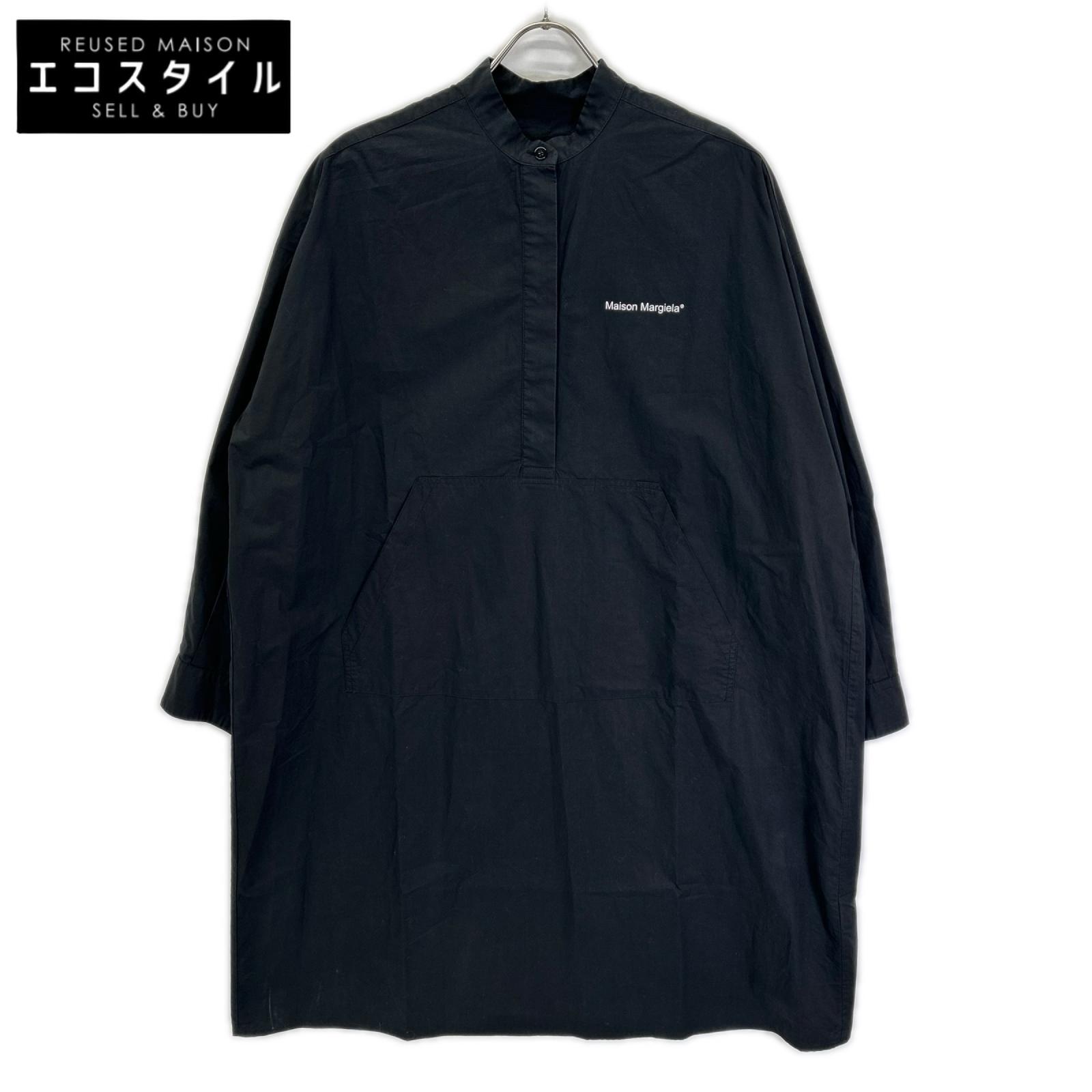 MM6 エムエムシックス S52CT0561 20AW ブラック バンドカラー ワンピース ワンピース