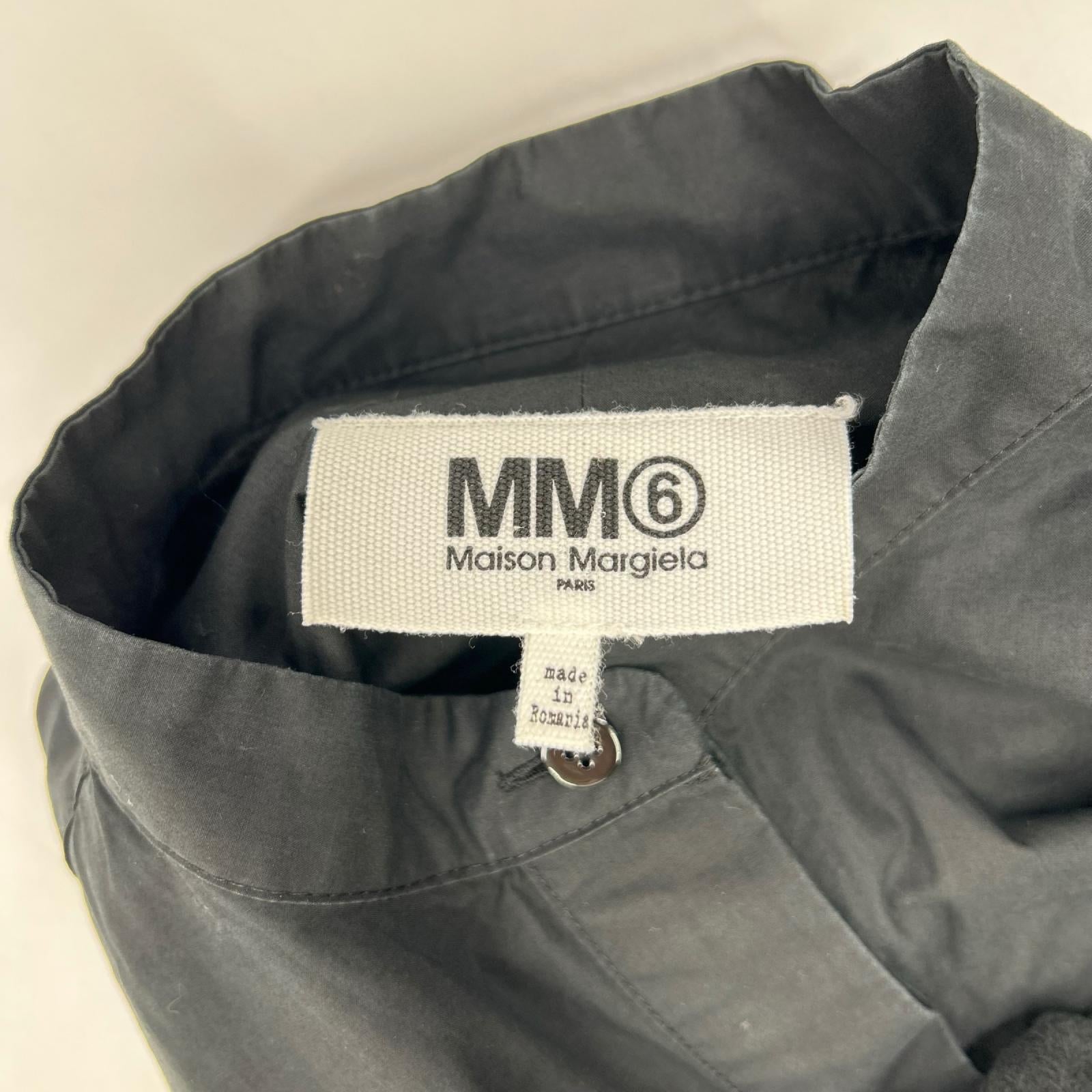MM6 エムエムシックス S52CT0561 20AW ブラック バンドカラー ワンピース ワンピース