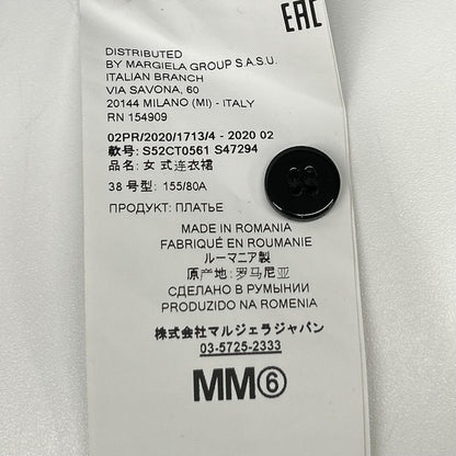 MM6 エムエムシックス S52CT0561 20AW ブラック バンドカラー ワンピース ワンピース
