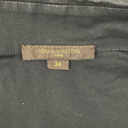 LOUIS VUITTON ルイヴィトン ブラック コットン 半袖 シャツ トップス