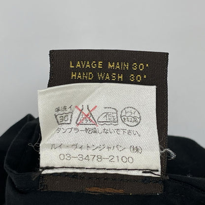 LOUIS VUITTON ルイヴィトン ブラック コットン 半袖 シャツ トップス