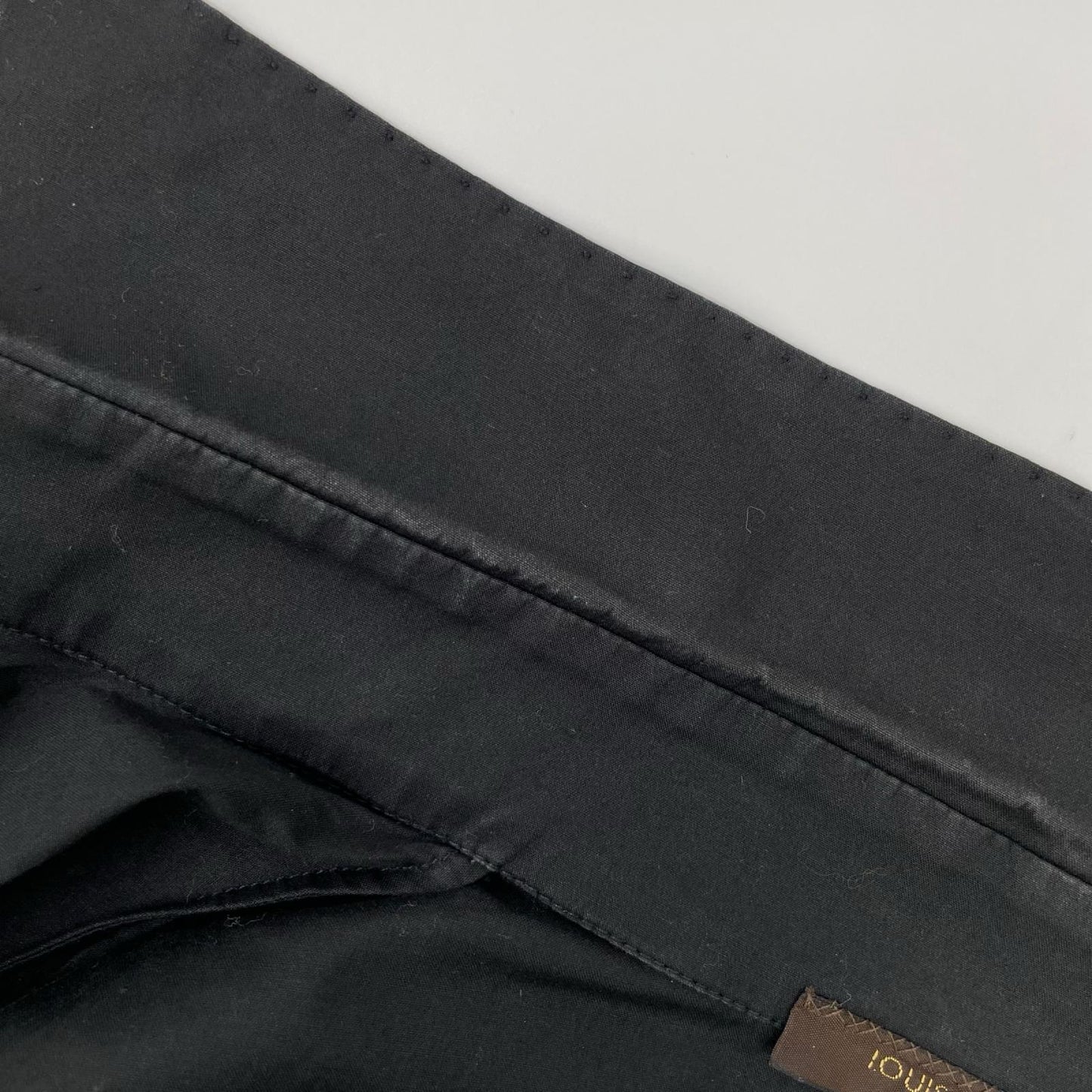 LOUIS VUITTON ルイヴィトン ブラック コットン 半袖 シャツ トップス