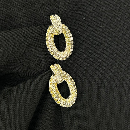 Max Mara マックスマーラ ブラック アクセサリー付き バックジップ ドレスワンピース ワンピース
