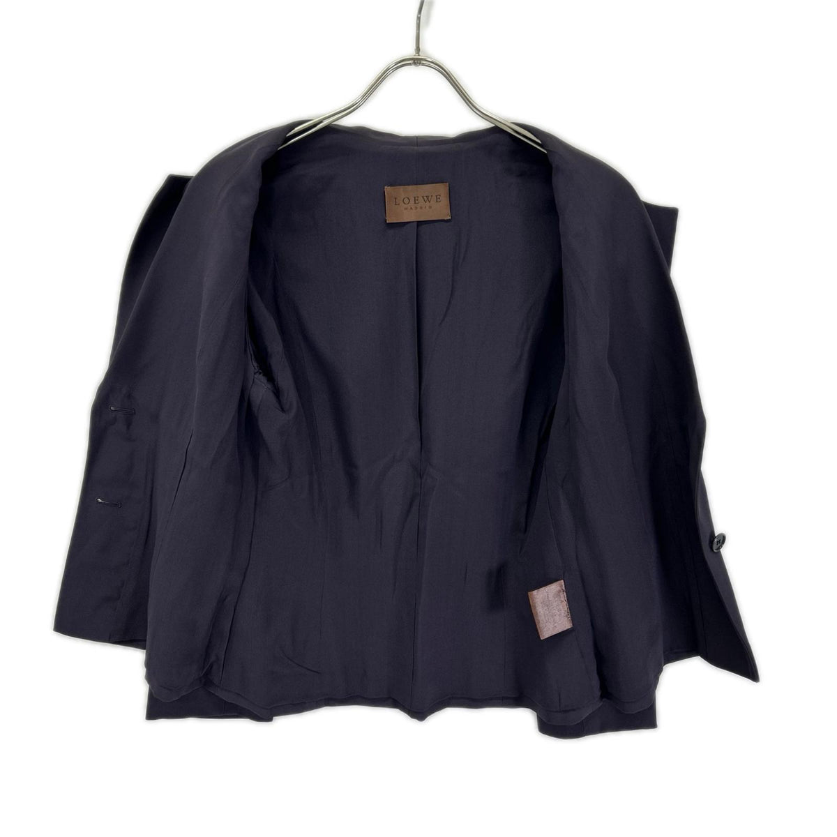 LOEWE ロエベ パープル 裏地シルク 2B ジャケット ジャケット