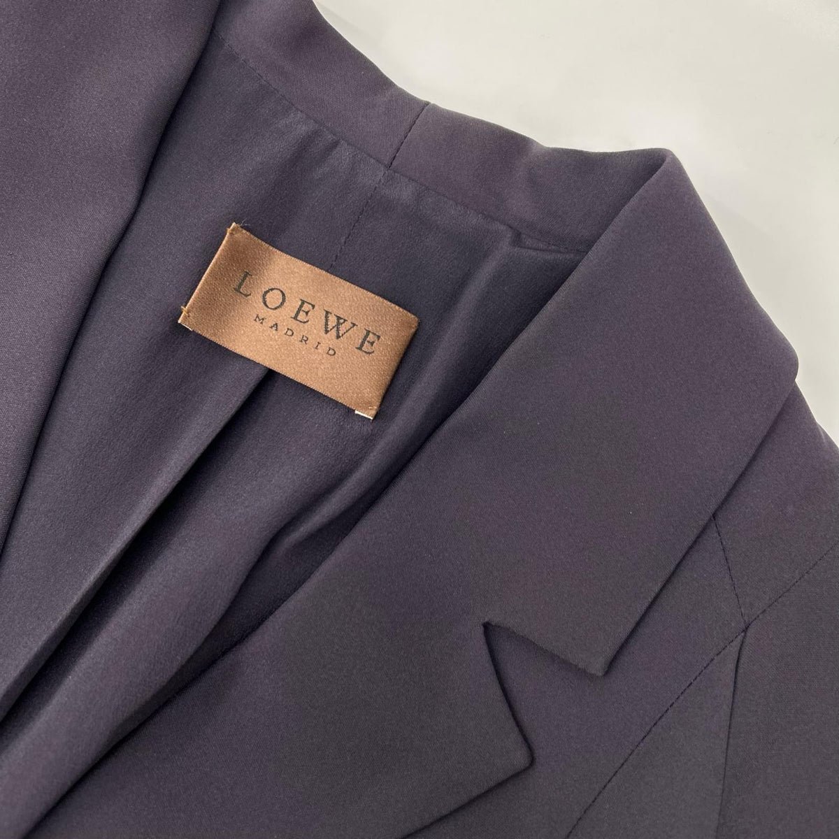 LOEWE ロエベ パープル 裏地シルク 2B ジャケット ジャケット