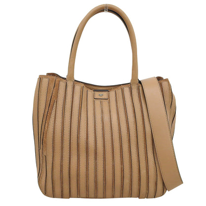 Anya Hindmarch アニヤ ハインドマーチ ヴェルベデーレ 2WAY ハンドバッグ レディース ブラウン ハンドバッグ