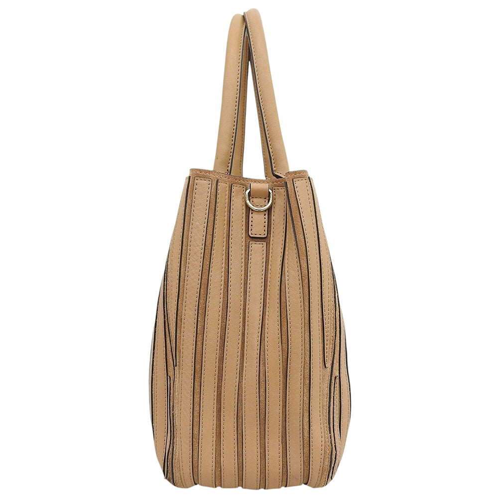 Anya Hindmarch アニヤ ハインドマーチ ヴェルベデーレ 2WAY ハンドバッグ レディース ブラウン ハンドバッグ