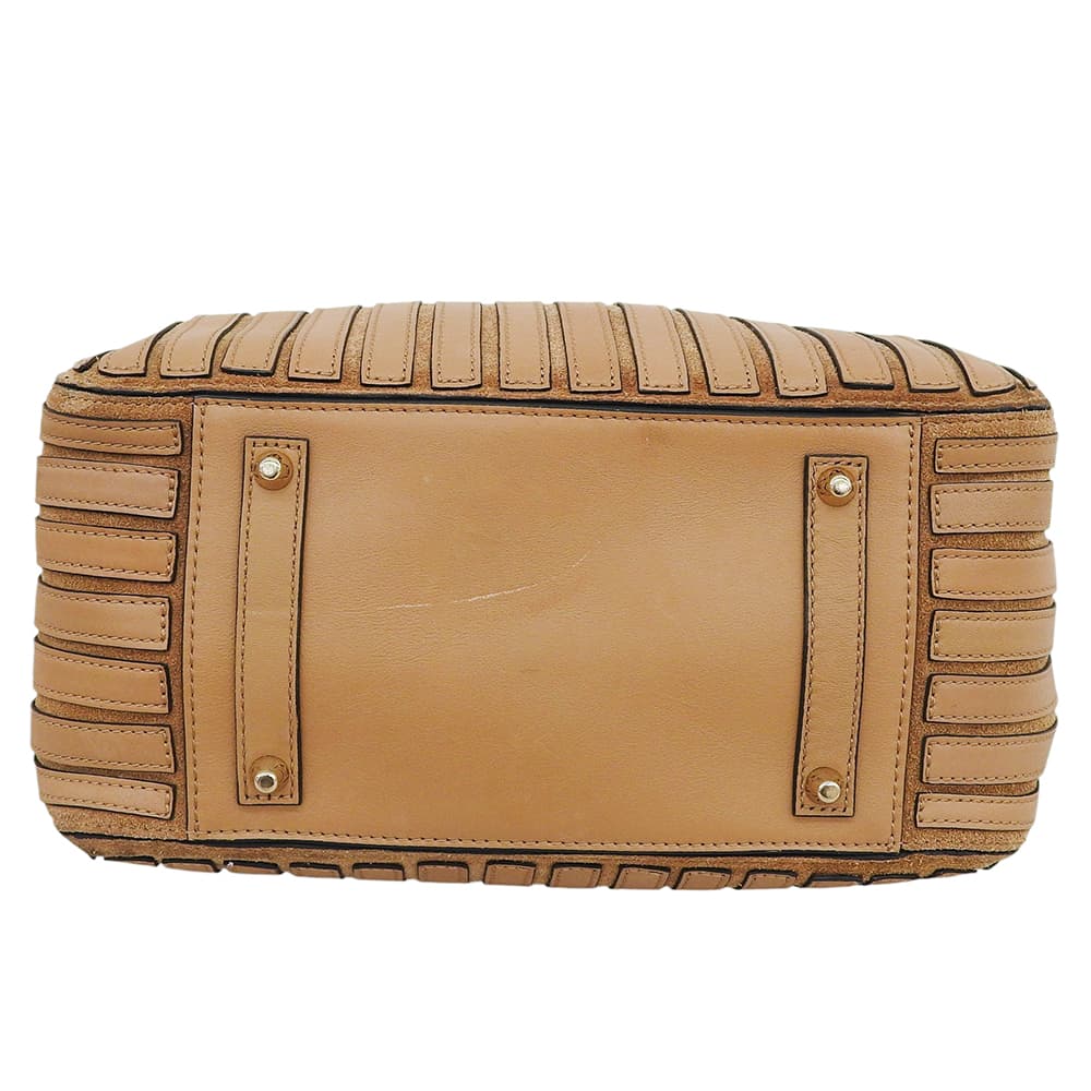 Anya Hindmarch アニヤ ハインドマーチ ヴェルベデーレ 2WAY ハンドバッグ レディース ブラウン ハンドバッグ