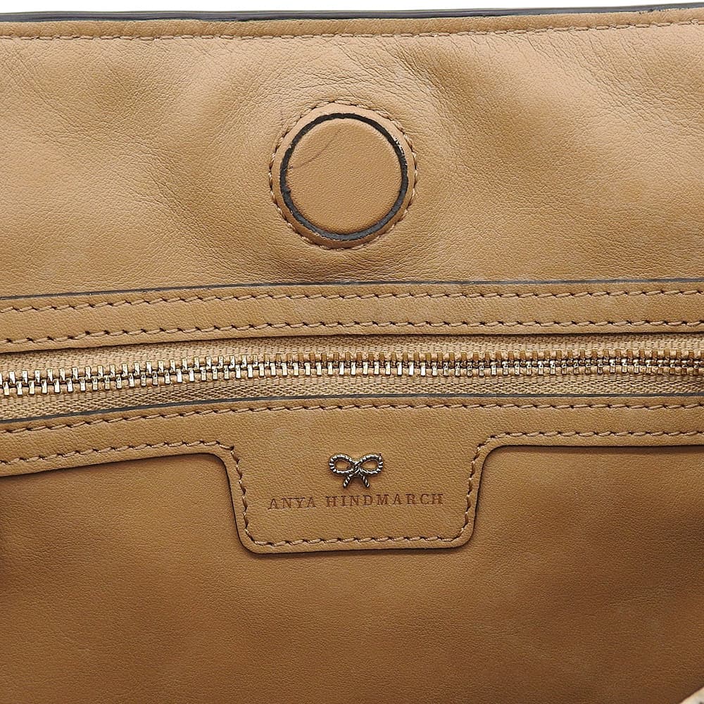 Anya Hindmarch アニヤ ハインドマーチ ヴェルベデーレ 2WAY ハンドバッグ レディース ブラウン ハンドバッグ