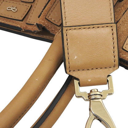 Anya Hindmarch アニヤ ハインドマーチ ヴェルベデーレ 2WAY ハンドバッグ レディース ブラウン ハンドバッグ