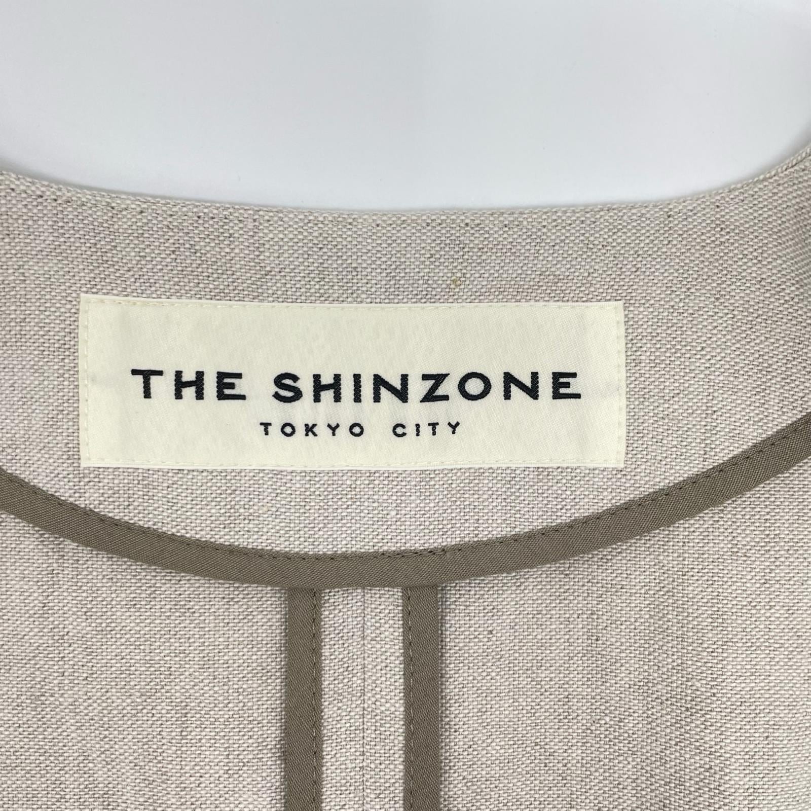 THE SHINZONE ザ シンゾーン ベージュ コットン リネン ショート ジャケット ジャケット