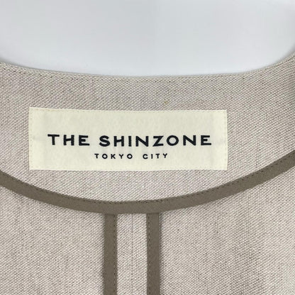 THE SHINZONE ザ シンゾーン ベージュ コットン リネン ショート ジャケット ジャケット