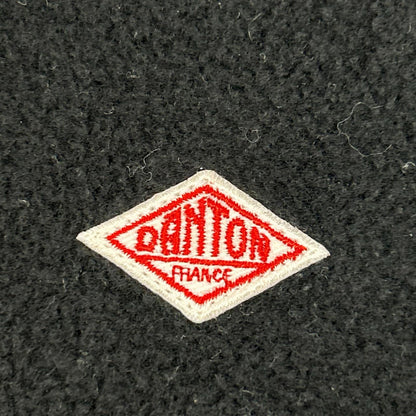 DANTON ダントン JD8939 ブラック ノーカラーフリースカーディガン トップス