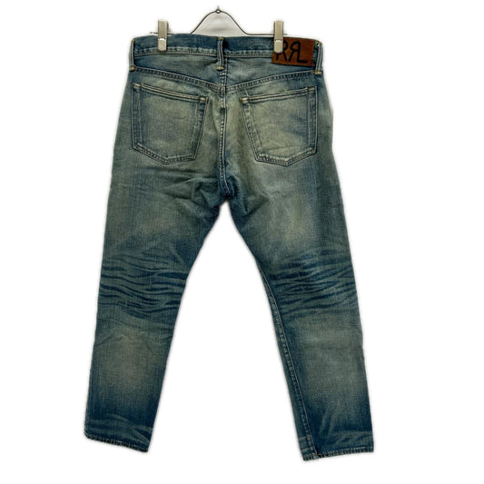 RRL ダブルアールエル スリムフィット リペア加工 セルビッジ デニムパンツ ボトムス
