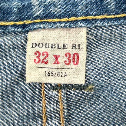 RRL ダブルアールエル スリムフィット リペア加工 セルビッジ デニムパンツ ボトムス