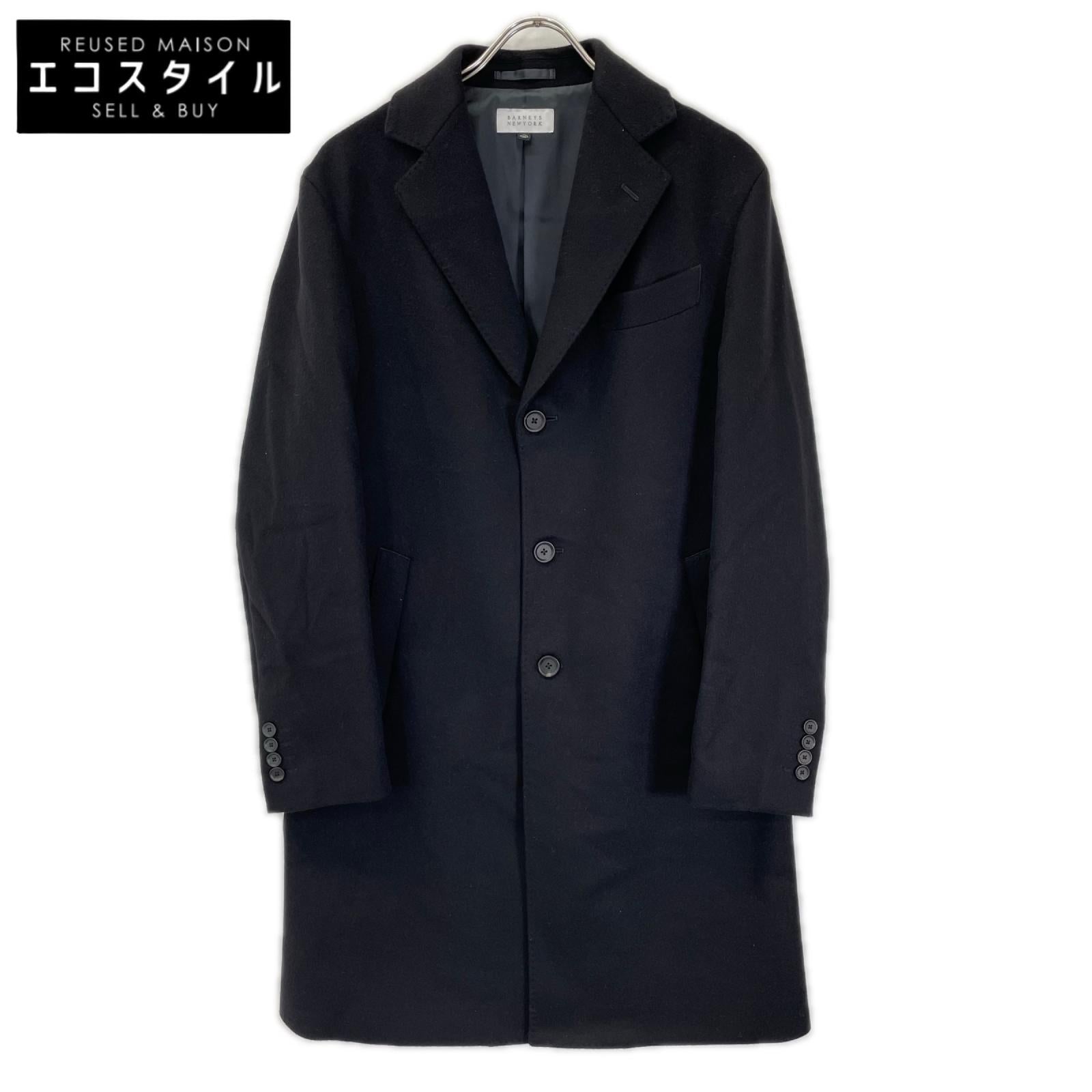 BARNEYSNEWYORK バーニーズニューヨーク 2225714 ネイビー カシミヤ100 チェスターコート コート