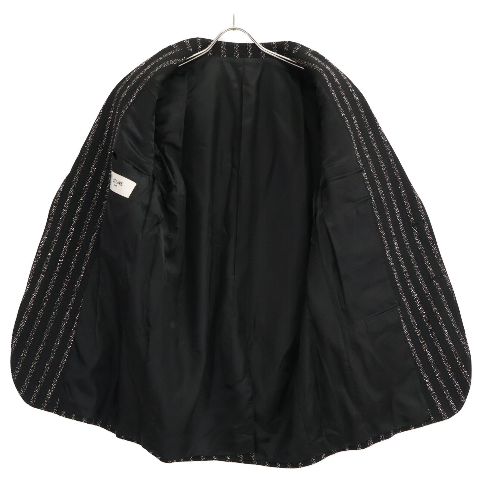 CELINE セリーヌ 【美品/国内正規】2V74G930R マイクロスタッズ ストライプ 2Bテーラードジャケット ジャケット