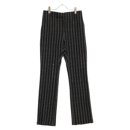 CELINE セリーヌ 【美品/国内正規】2P401930R Flared Cropped Pants in Viscose Sablé - Studded Stripes スタッズストライプ フレアパンツ ボトムス