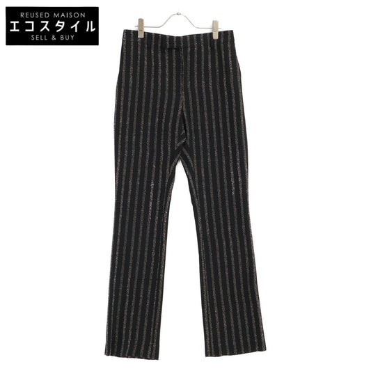 CELINE セリーヌ 【美品/国内正規】2P401930R Flared Cropped Pants in Viscose Sablé - Studded Stripes スタッズストライプ フレアパンツ ボトムス