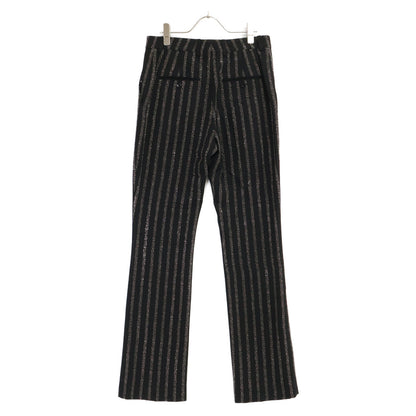 CELINE セリーヌ 【美品/国内正規】2P401930R Flared Cropped Pants in Viscose Sablé - Studded Stripes スタッズストライプ フレアパンツ ボトムス