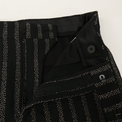 CELINE セリーヌ 【美品/国内正規】2P401930R Flared Cropped Pants in Viscose Sablé - Studded Stripes スタッズストライプ フレアパンツ ボトムス