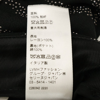 CELINE セリーヌ 【美品/国内正規】2P401930R Flared Cropped Pants in Viscose Sablé - Studded Stripes スタッズストライプ フレアパンツ ボトムス