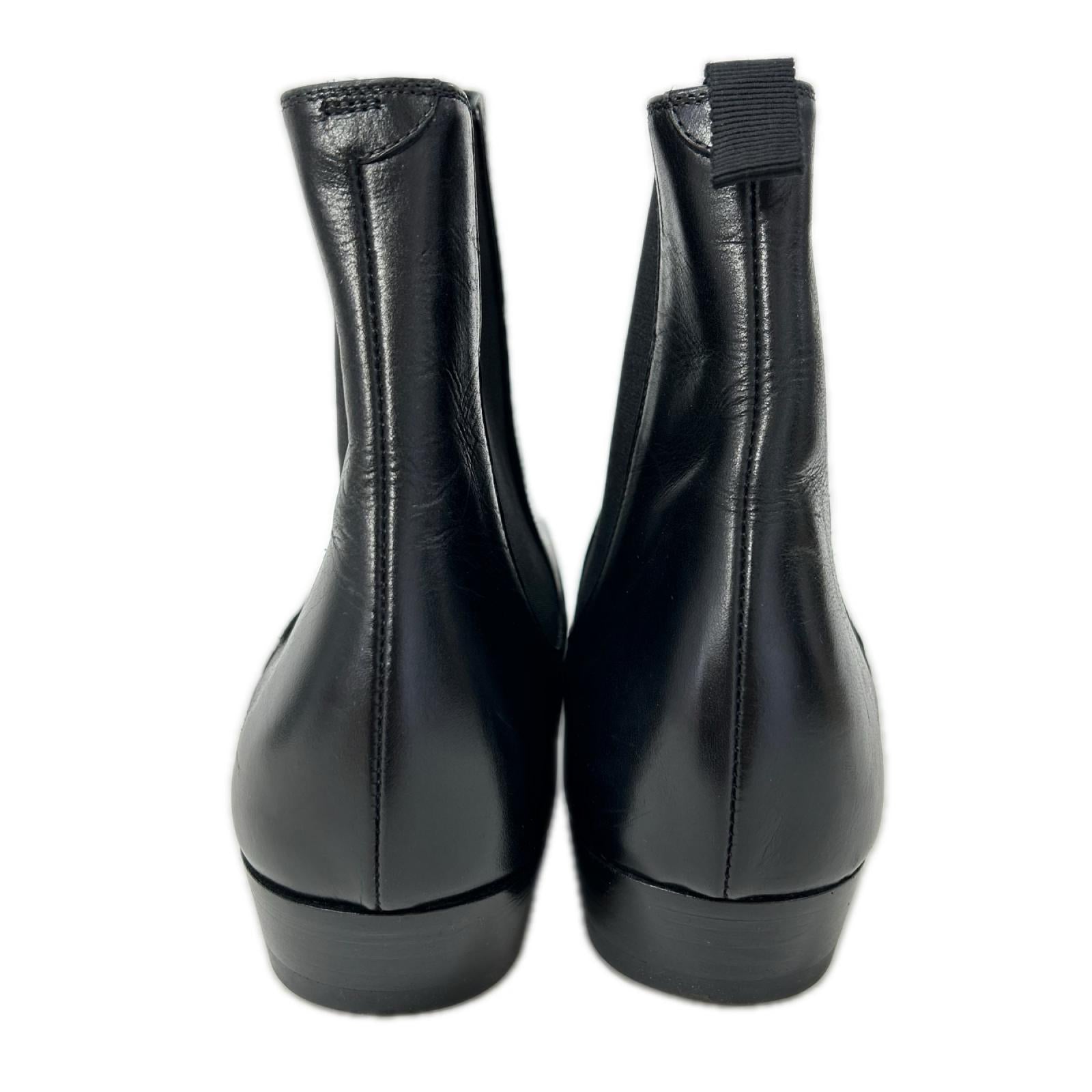CELINE セリーヌ レザー サイドゴア ブーツ シューズ