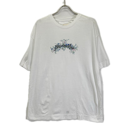 GIVENCHY ジバンシー ホワイト フローラル刺繍 半袖 Tシャツ トップス