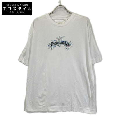 GIVENCHY ジバンシー ホワイト フローラル刺繍 半袖 Tシャツ トップス