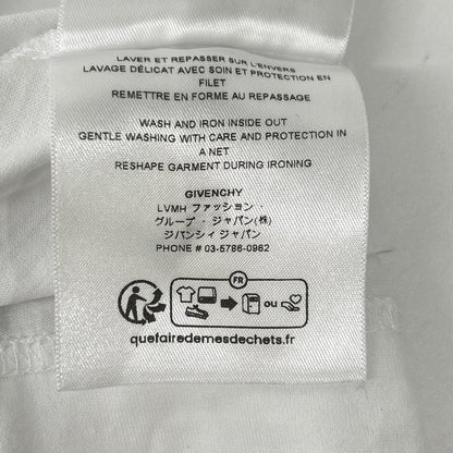 GIVENCHY ジバンシー ホワイト フローラル刺繍 半袖 Tシャツ トップス