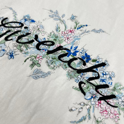 GIVENCHY ジバンシー ホワイト フローラル刺繍 半袖 Tシャツ トップス