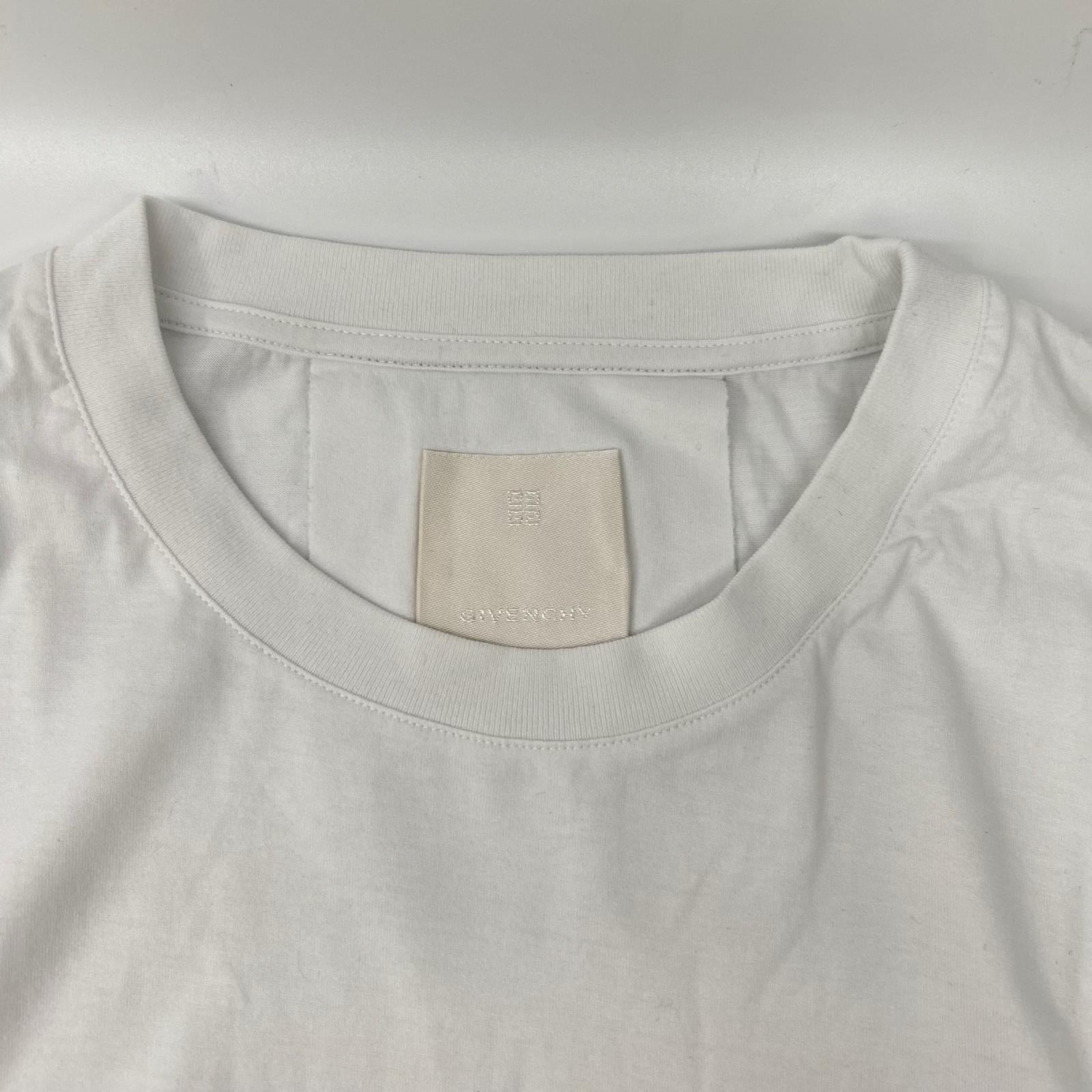 GIVENCHY ジバンシー ホワイト フローラル刺繍 半袖 Tシャツ トップス