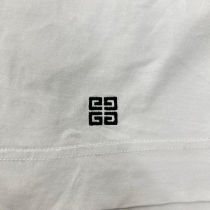 GIVENCHY ジバンシー ホワイト フローラル刺繍 半袖 Tシャツ トップス