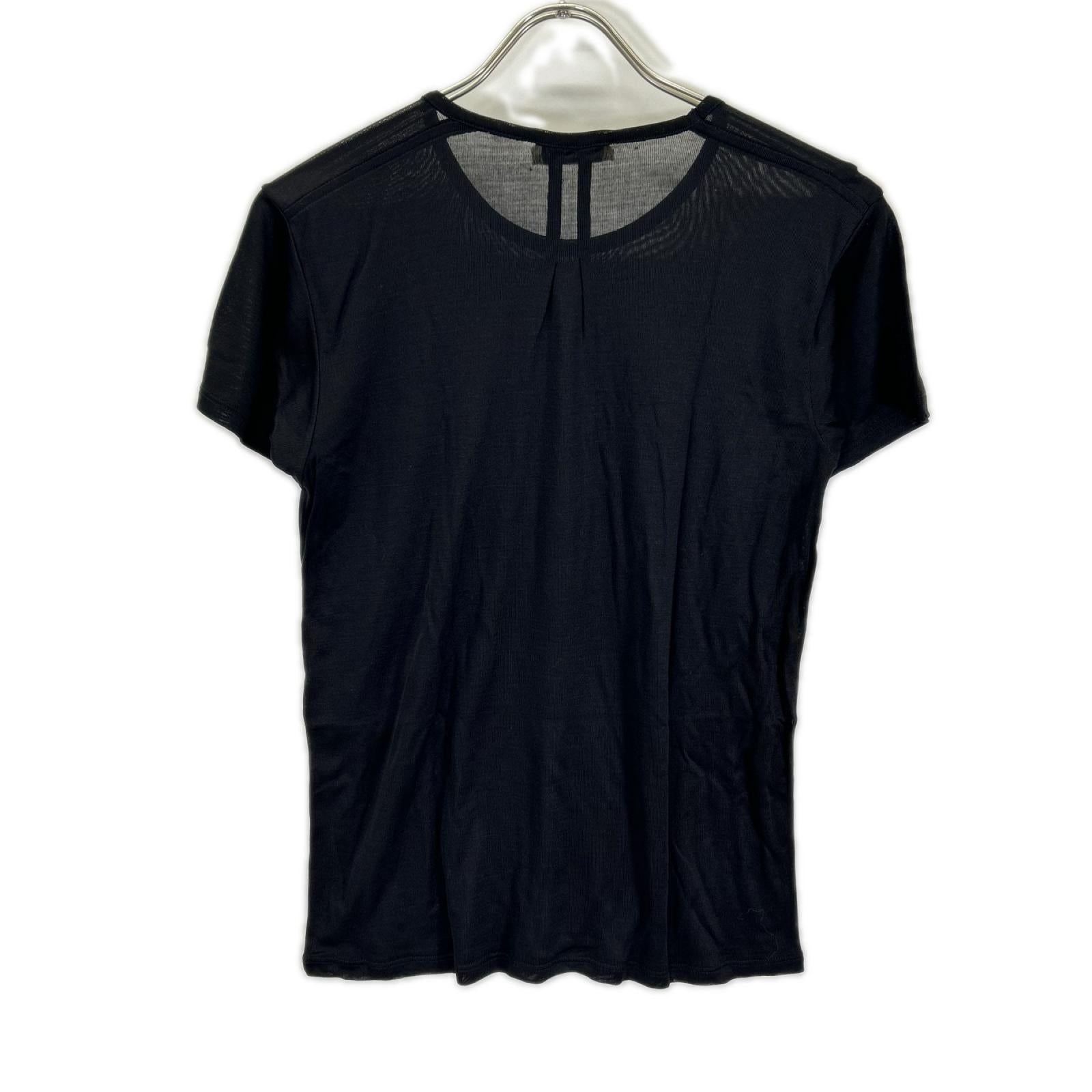 SAINT LAURENT PARIS サンローランパリ 395398 15年 ブラック シルク スター カットソー トップス