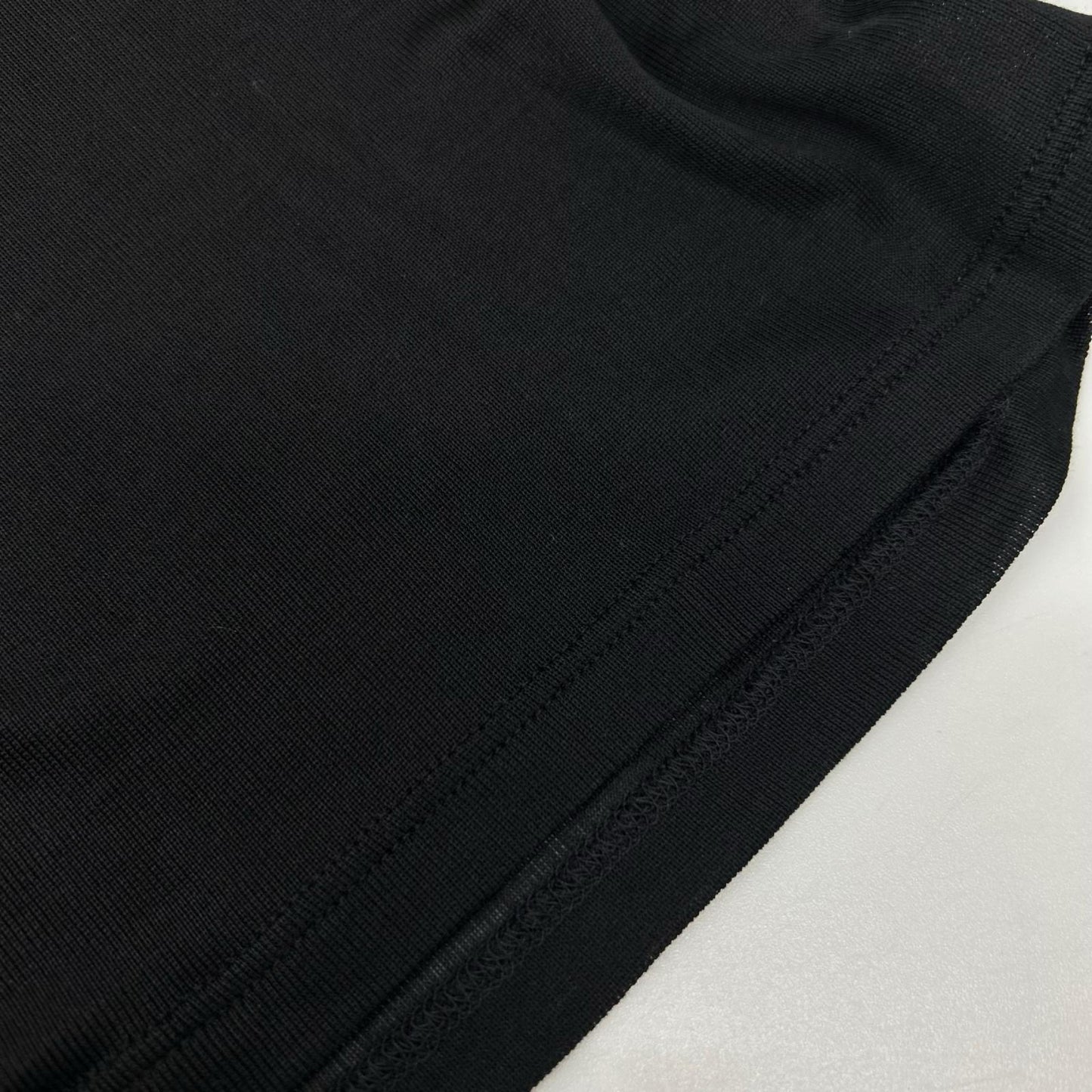 SAINT LAURENT PARIS サンローランパリ 395398 15年 ブラック シルク スター カットソー トップス
