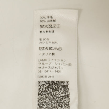 CELINE セリーヌ 【国内正規/23AW】23ZE6048T.03SD ウールｘカシミヤ トリオンフ刺繍 クルーネック ニットセーター トップス