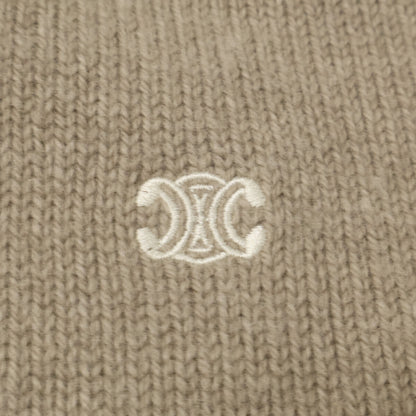 CELINE セリーヌ 【国内正規/23AW】23ZE6048T.03SD ウールｘカシミヤ トリオンフ刺繍 クルーネック ニットセーター トップス