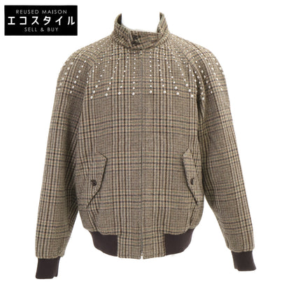 CELINE セリーヌ 【美品/国内正規】2V20L826R グレンチェック スタッズ テディジャケット ジャケット