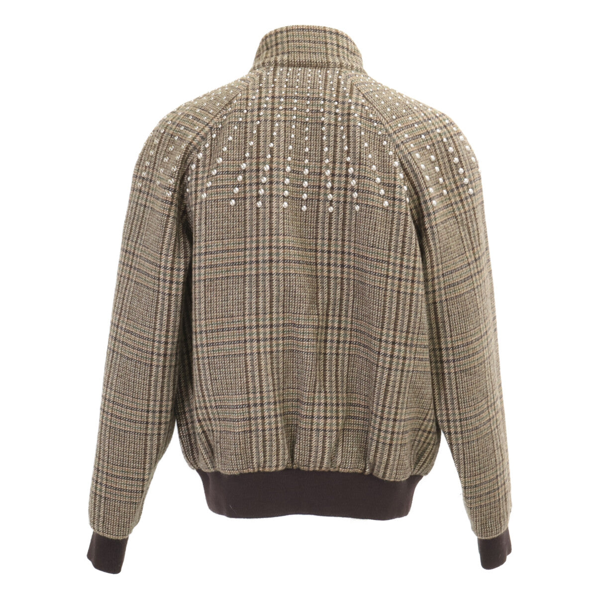 CELINE セリーヌ 【美品/国内正規】2V20L826R グレンチェック スタッズ テディジャケット ジャケット