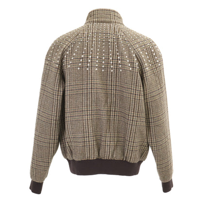 CELINE セリーヌ 【美品/国内正規】2V20L826R グレンチェック スタッズ テディジャケット ジャケット