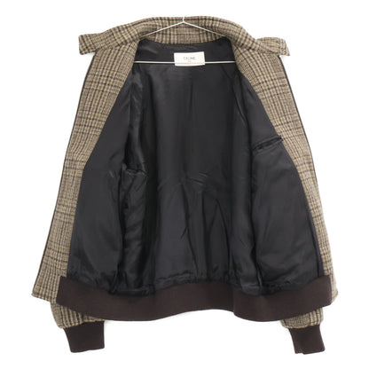 CELINE セリーヌ 【美品/国内正規】2V20L826R グレンチェック スタッズ テディジャケット ジャケット