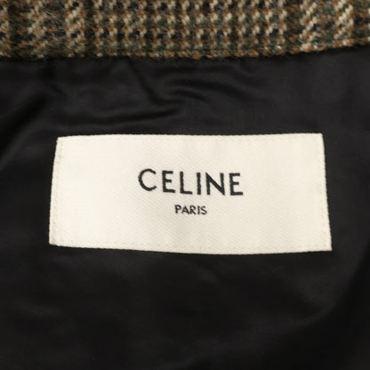 CELINE セリーヌ 【美品/国内正規】2V20L826R グレンチェック スタッズ テディジャケット ジャケット